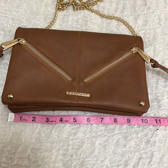 NWOT Rampage Golden Brown Crossbody Purse - Picture 13 of 16